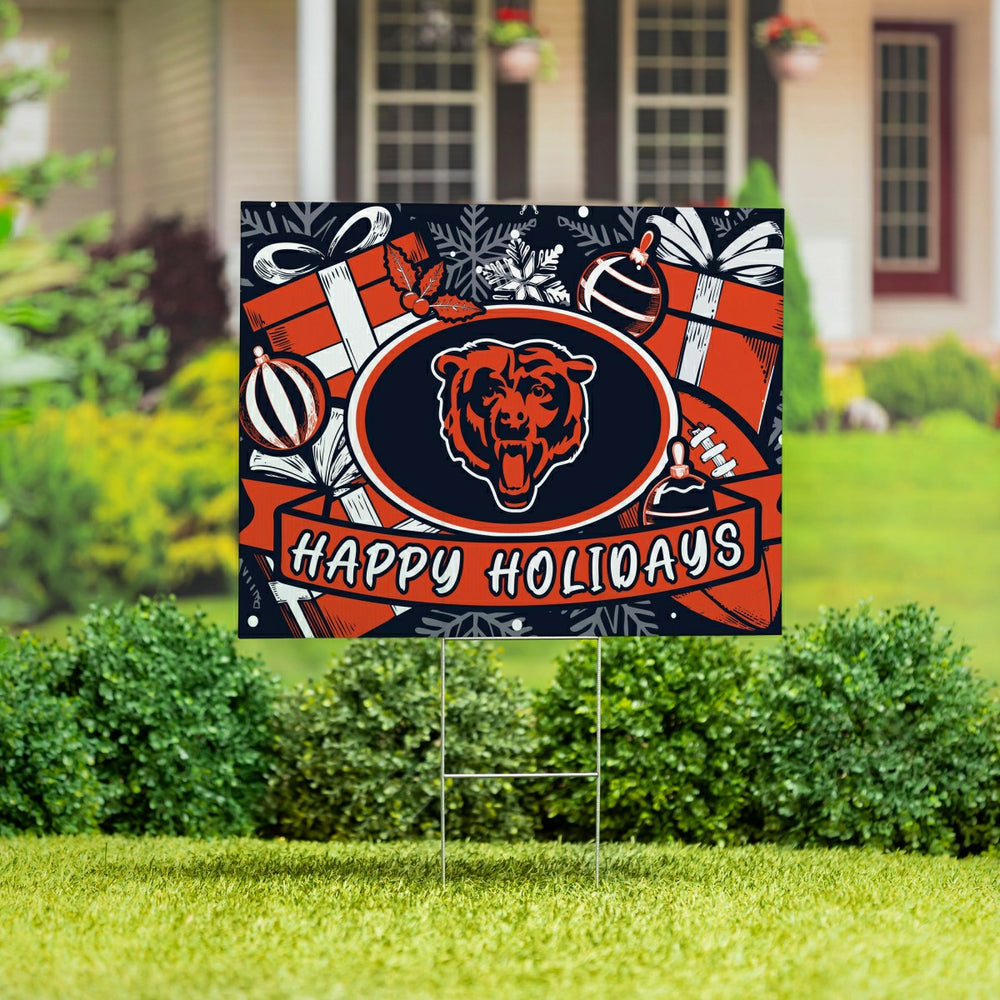 Chicago Bears Yard Sign, Holiday