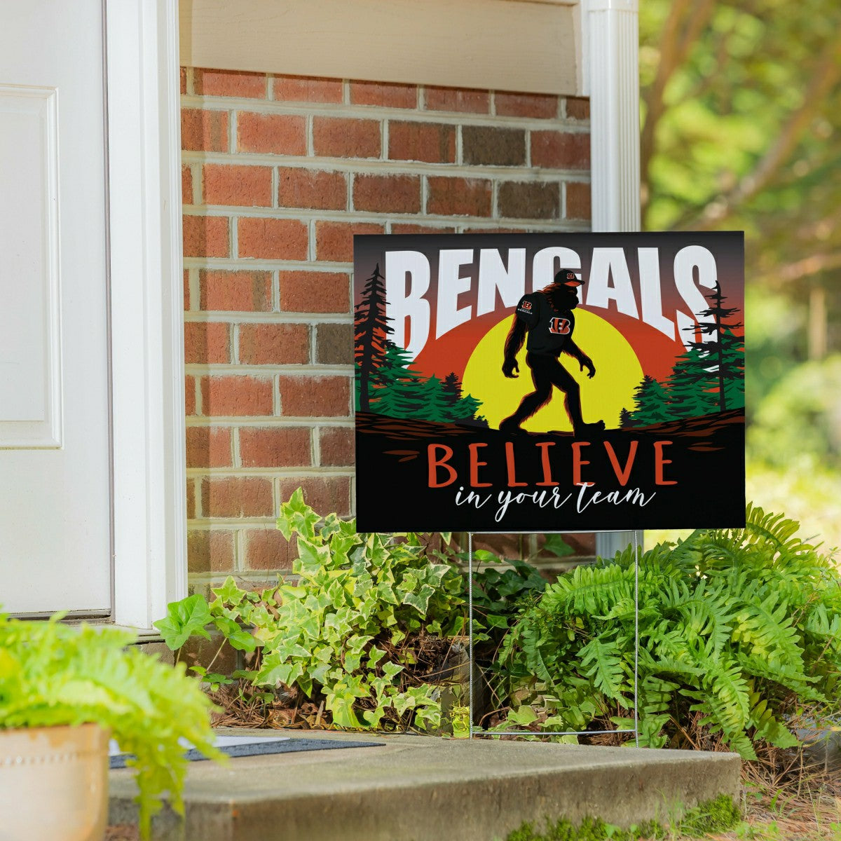 Cincinnati Bengals Yard Sign, Bigfoot