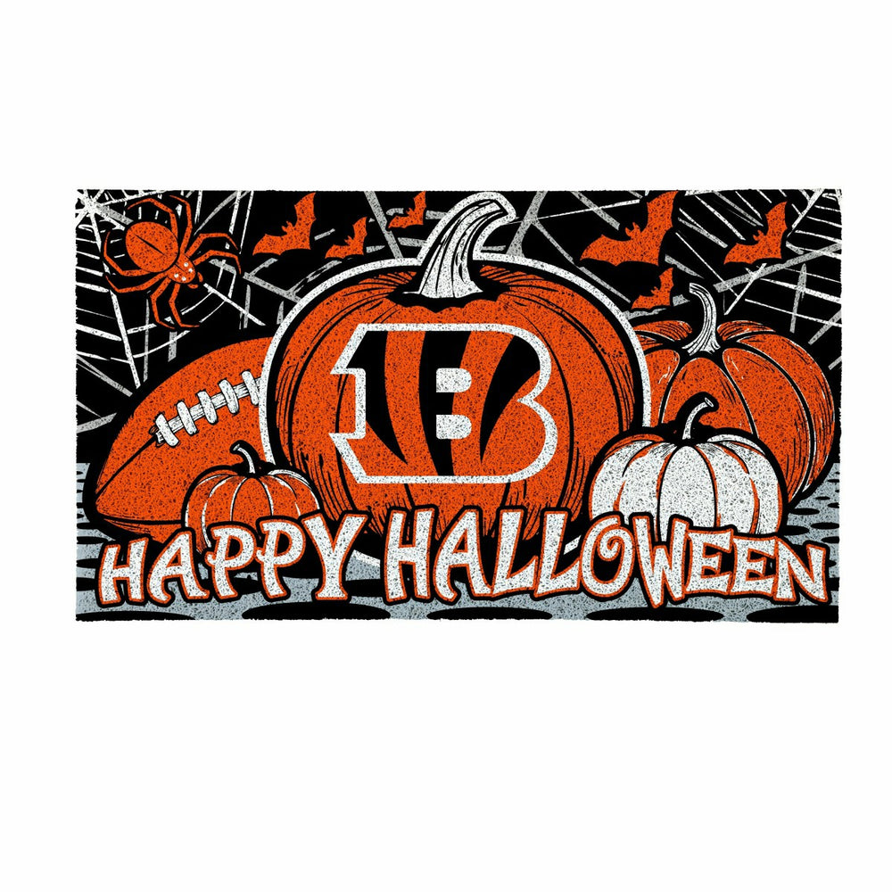 Cincinnati Bengals Halloween PVC Mat, 28"x16"