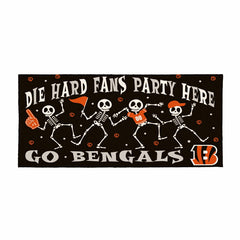 Cincinnati Bengals Flocked Coir Halloween Sassafras Switch Mat, 22"x10