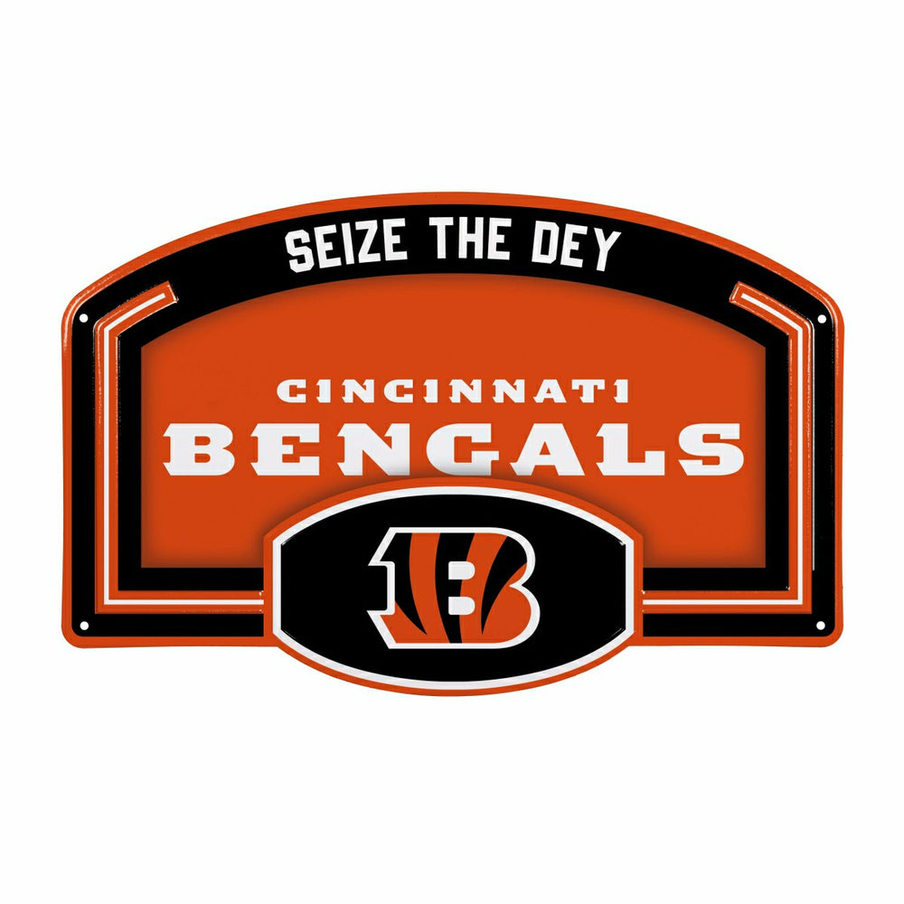 Cincinnati Bengals USA Embossed Steel Wall Sign, 11" x 17"