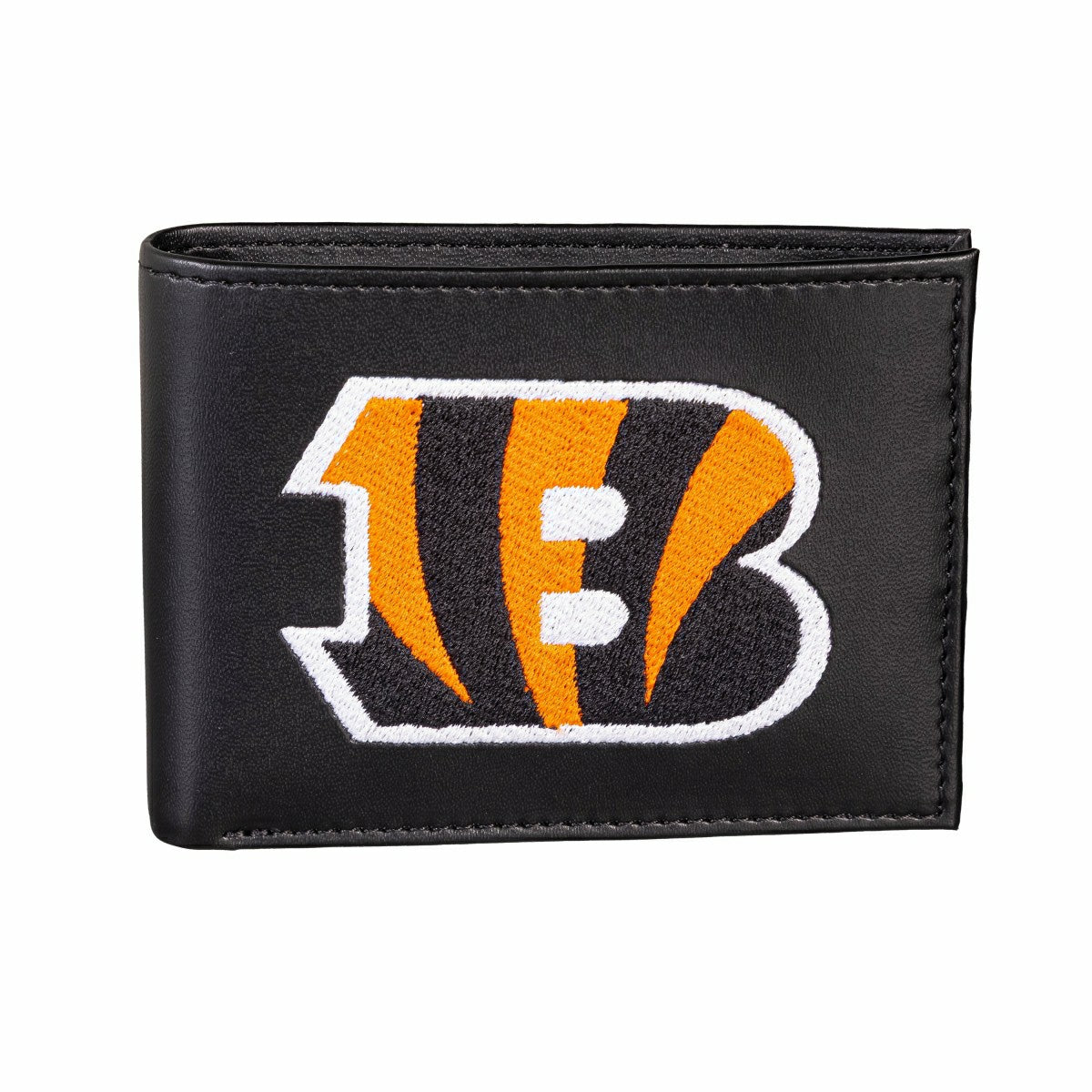 Cincinnati Bengals Black Bi-Fold Embroidered Wallet w/ RFID Blocking