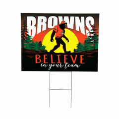 Cleveland Browns Yard Sign, Bigfoot