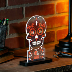 Cleveland Browns NFL Football Sugar Skull Desklite LED Decor