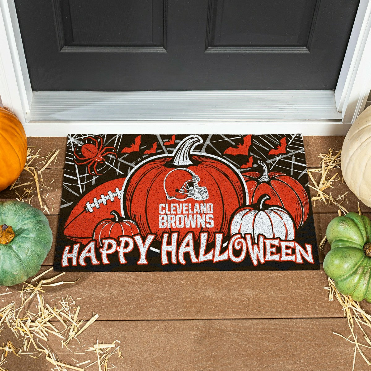 Cleveland Browns Halloween PVC Mat, 28"x16"