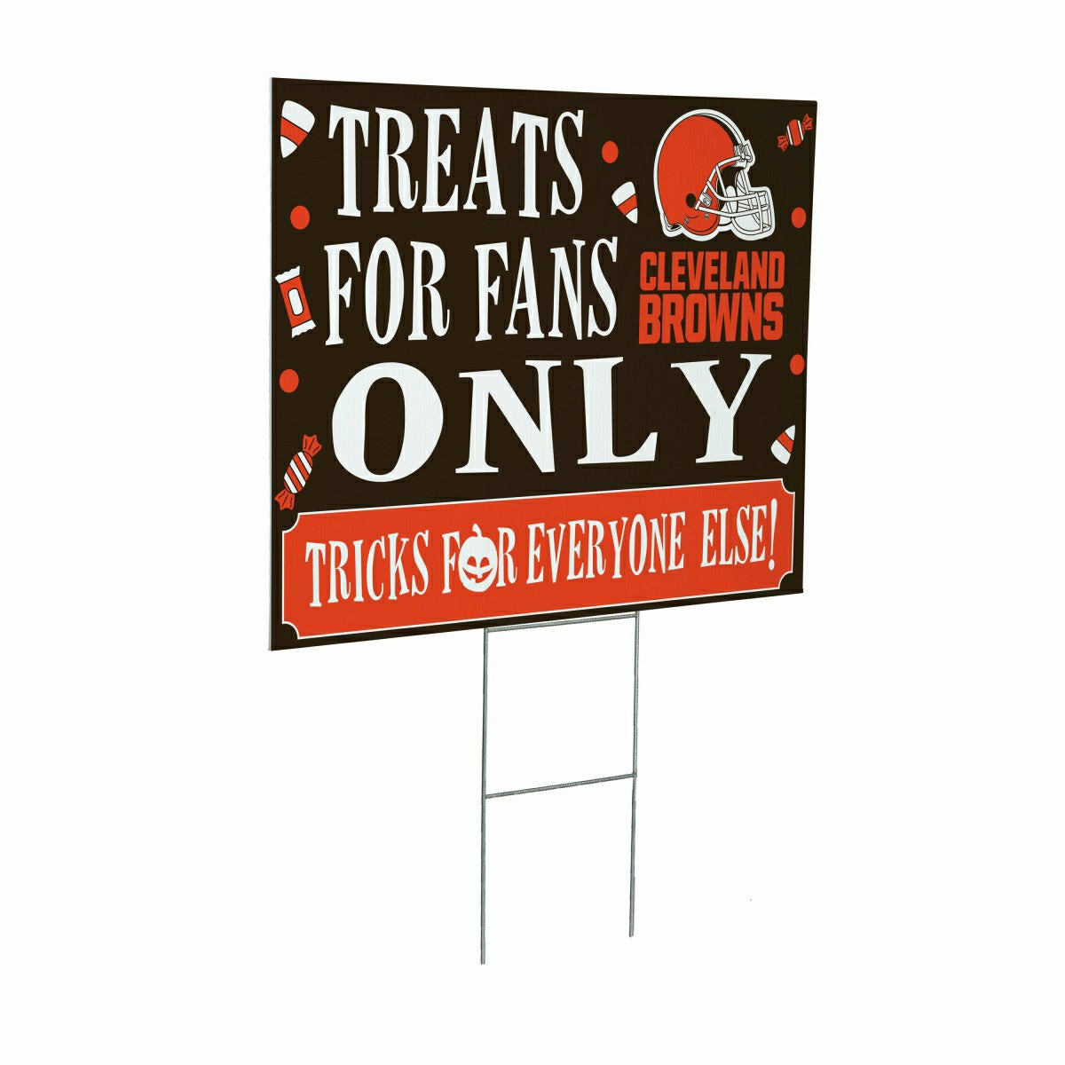 Cleveland Browns Yard Sign, Halloween Treats for Fans