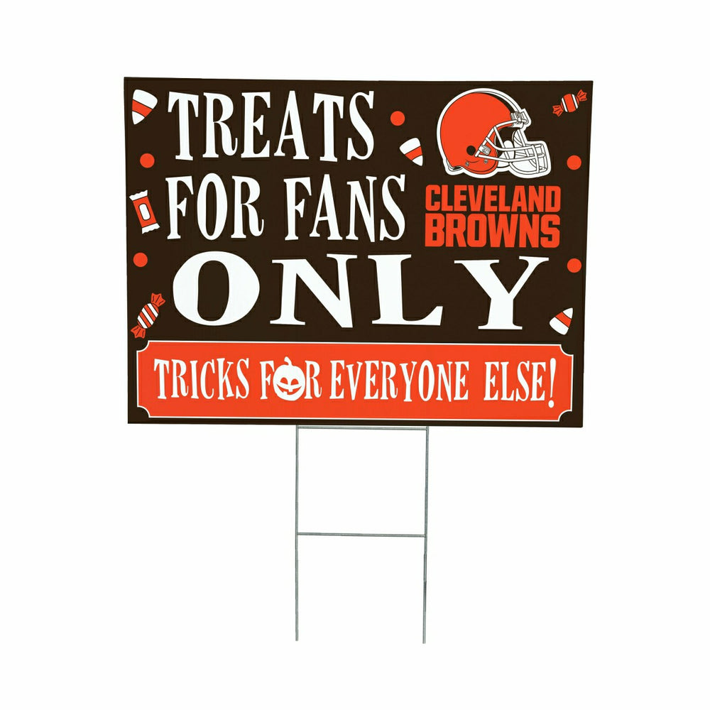 Cleveland Browns Yard Sign, Halloween Treats for Fans