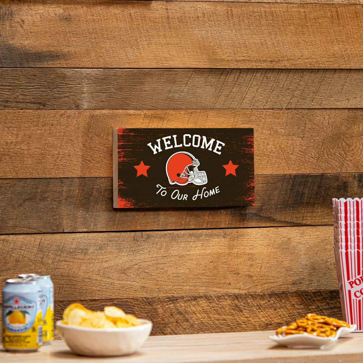 Cleveland Browns Wood Wall Sign, 6x11