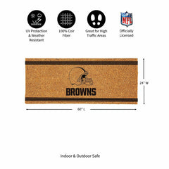Cleveland Browns Extra Large One Color Coir Mat, 60"x24"