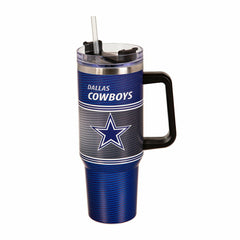 40oz Stainless Steel Canyon Cup w/ Straw, Dallas Cowboys