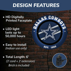 Dallas Cowboys, Metal Lite, Round