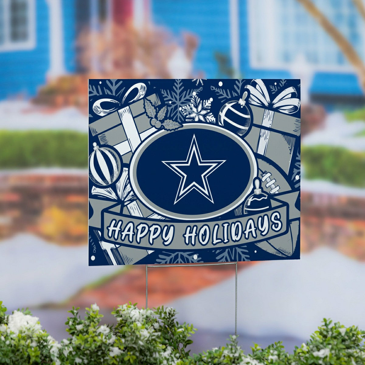 Dallas Cowboys Yard Sign, Holiday