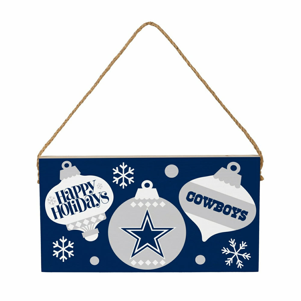 Dallas Cowboys Holiday Wood Wall Sign, 6x11
