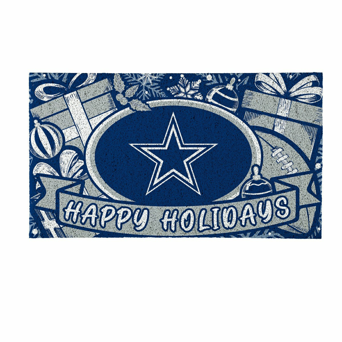 Dallas Cowboys Holiday PVC Mat, 28"x16"