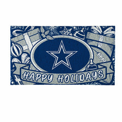 Dallas Cowboys Holiday PVC Mat, 28"x16"
