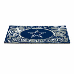Dallas Cowboys Holiday PVC Mat, 28"x16"