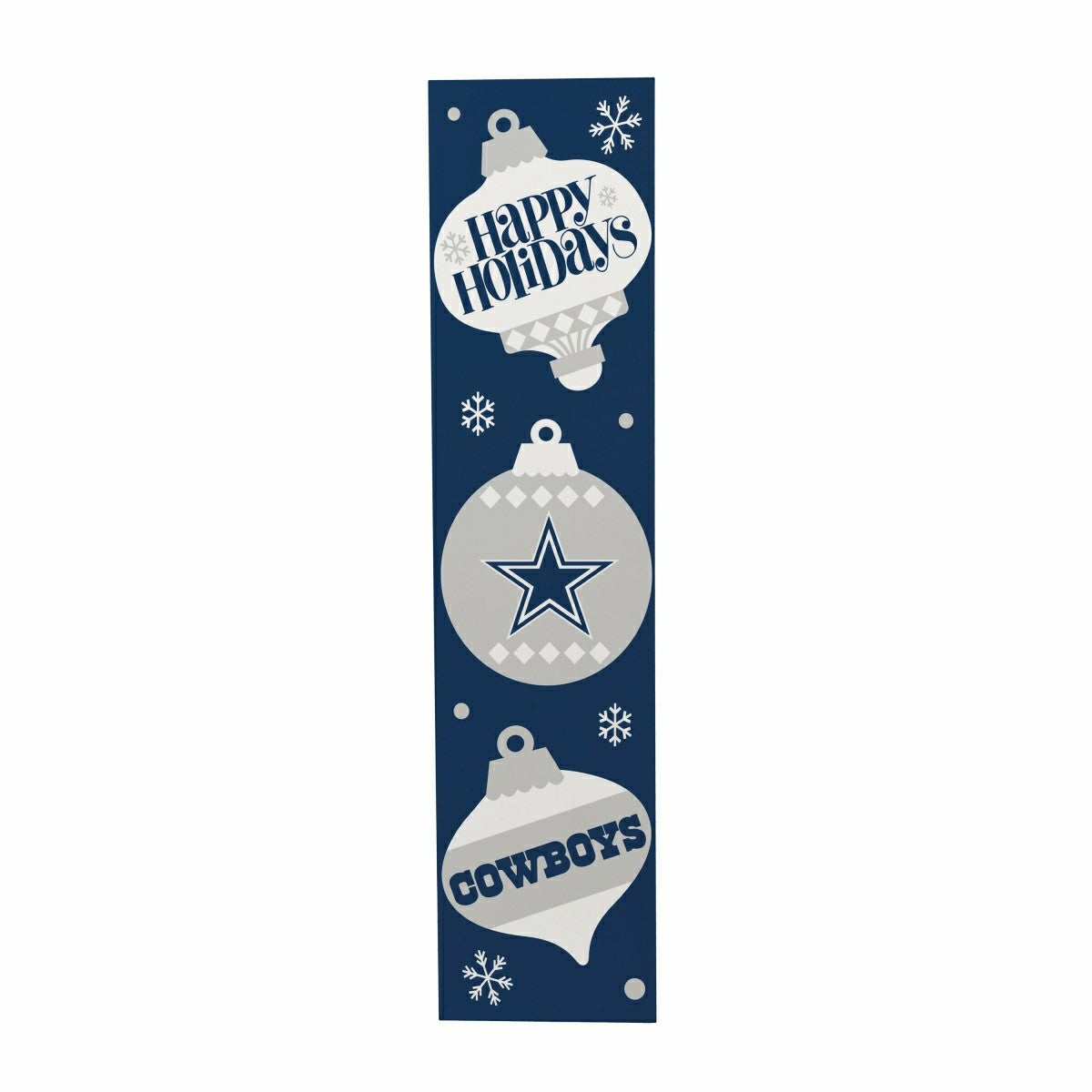 Dallas Cowboys 47" Double Sided Leaner, Christmas