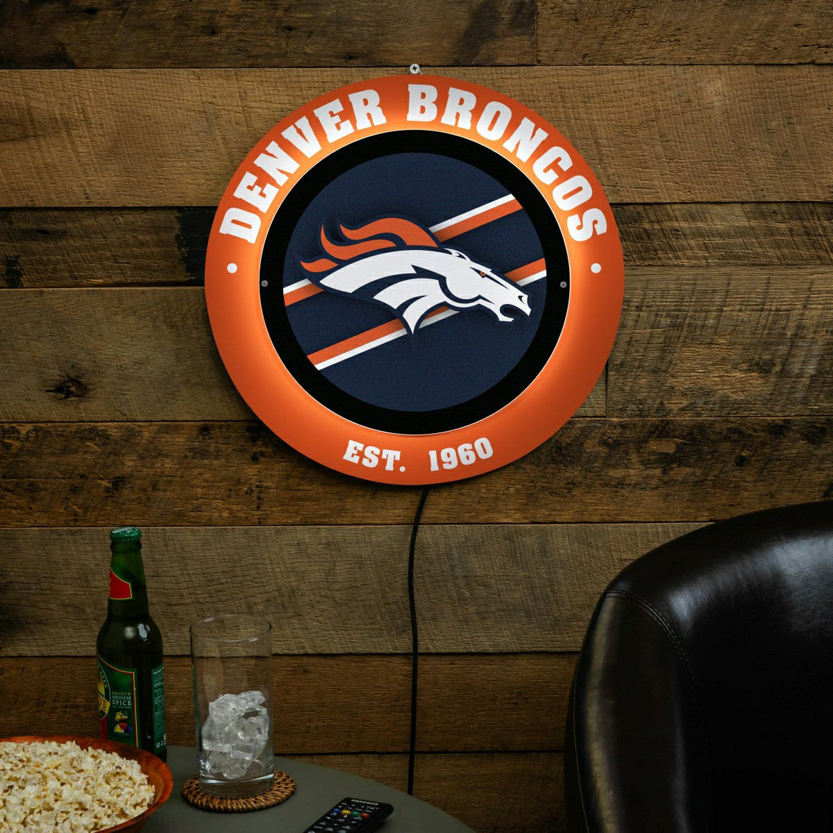 Denver Broncos, Metal Lite, Round