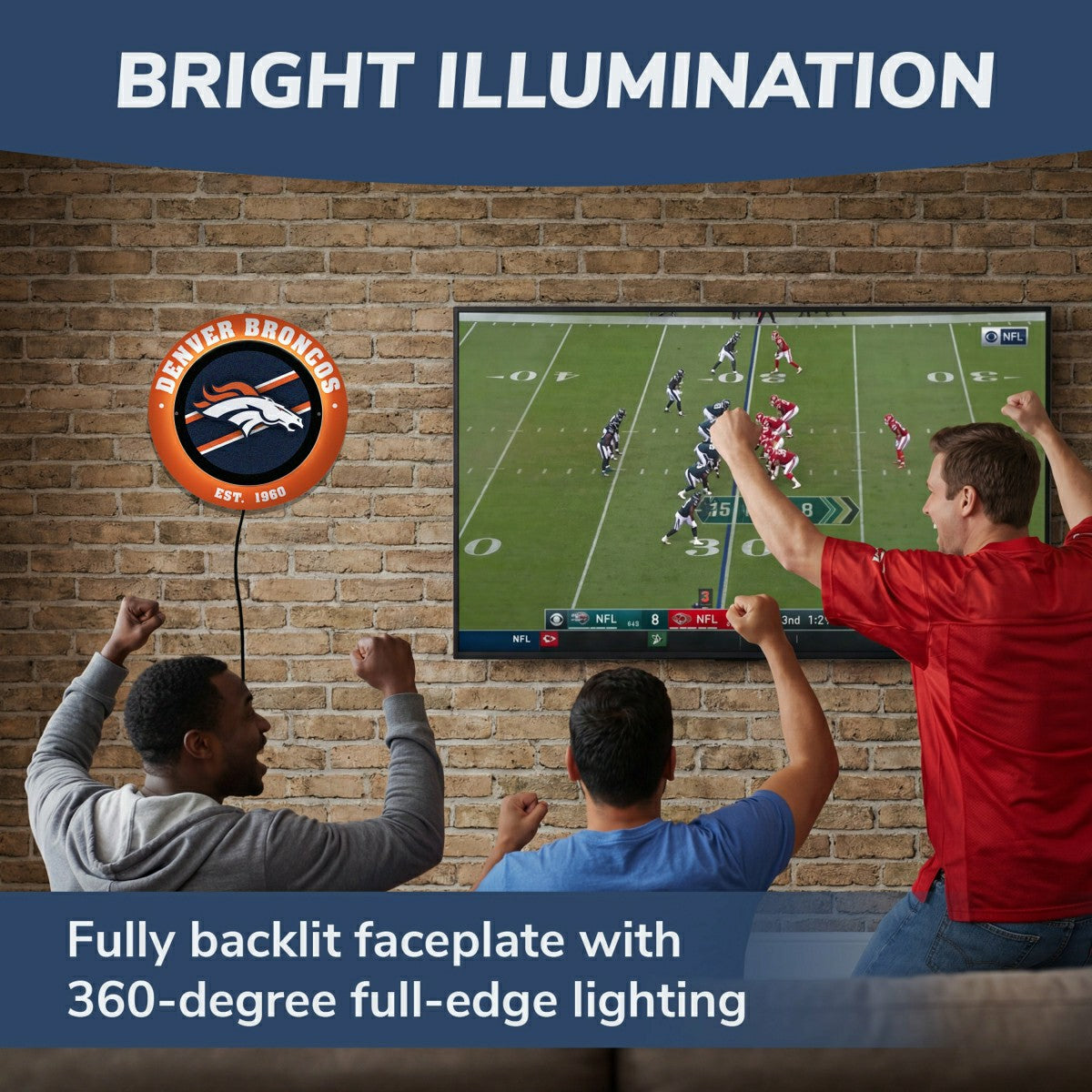 Denver Broncos, Metal Lite, Round