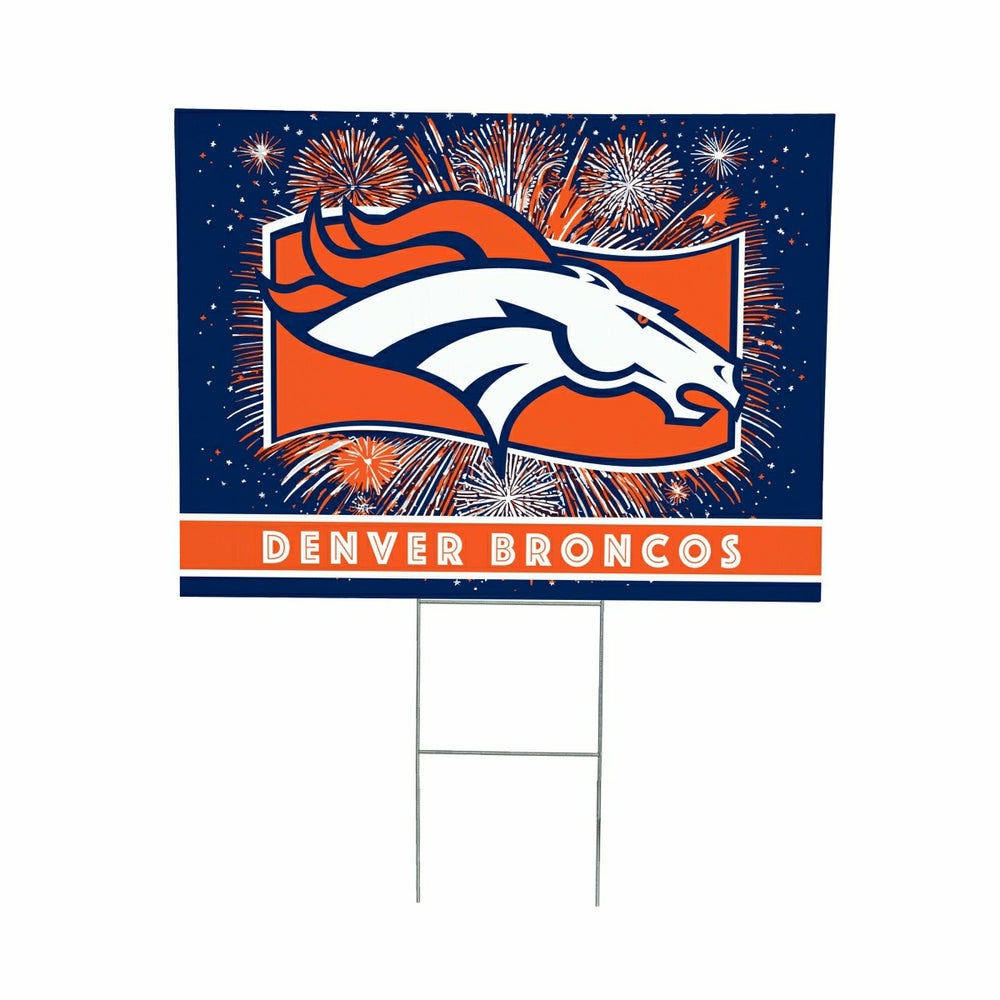 Denver Broncos Yard Sign, Patriotic