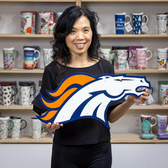 Denver Broncos Premier Metal Wall Art