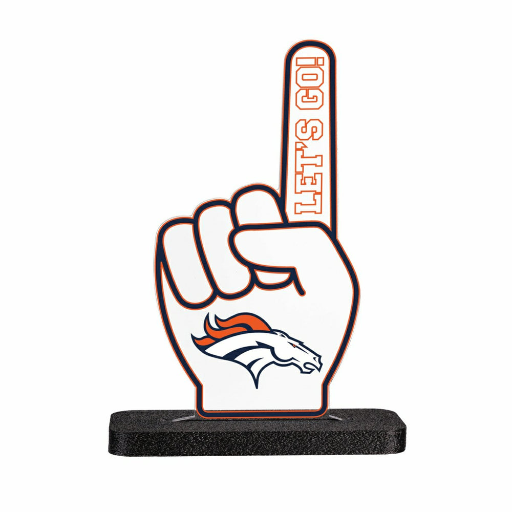 Denver Broncos NFL Football Foam Finger Desklite LED Decor