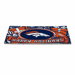 Denver Broncos Holiday PVC Mat, 28"x16"