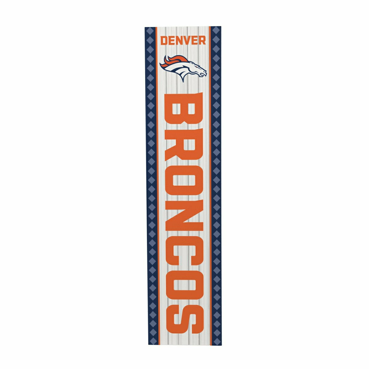 Denver Broncos 47" Double Sided Leaner, Christmas