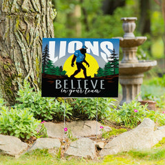 Detroit Lions Yard Sign, Bigfoot