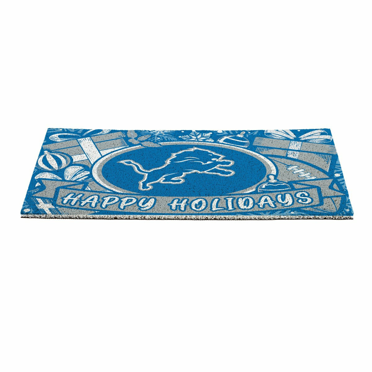 Detroit Lions Holiday PVC Mat, 28"x16"