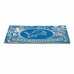 Detroit Lions Holiday PVC Mat, 28"x16"