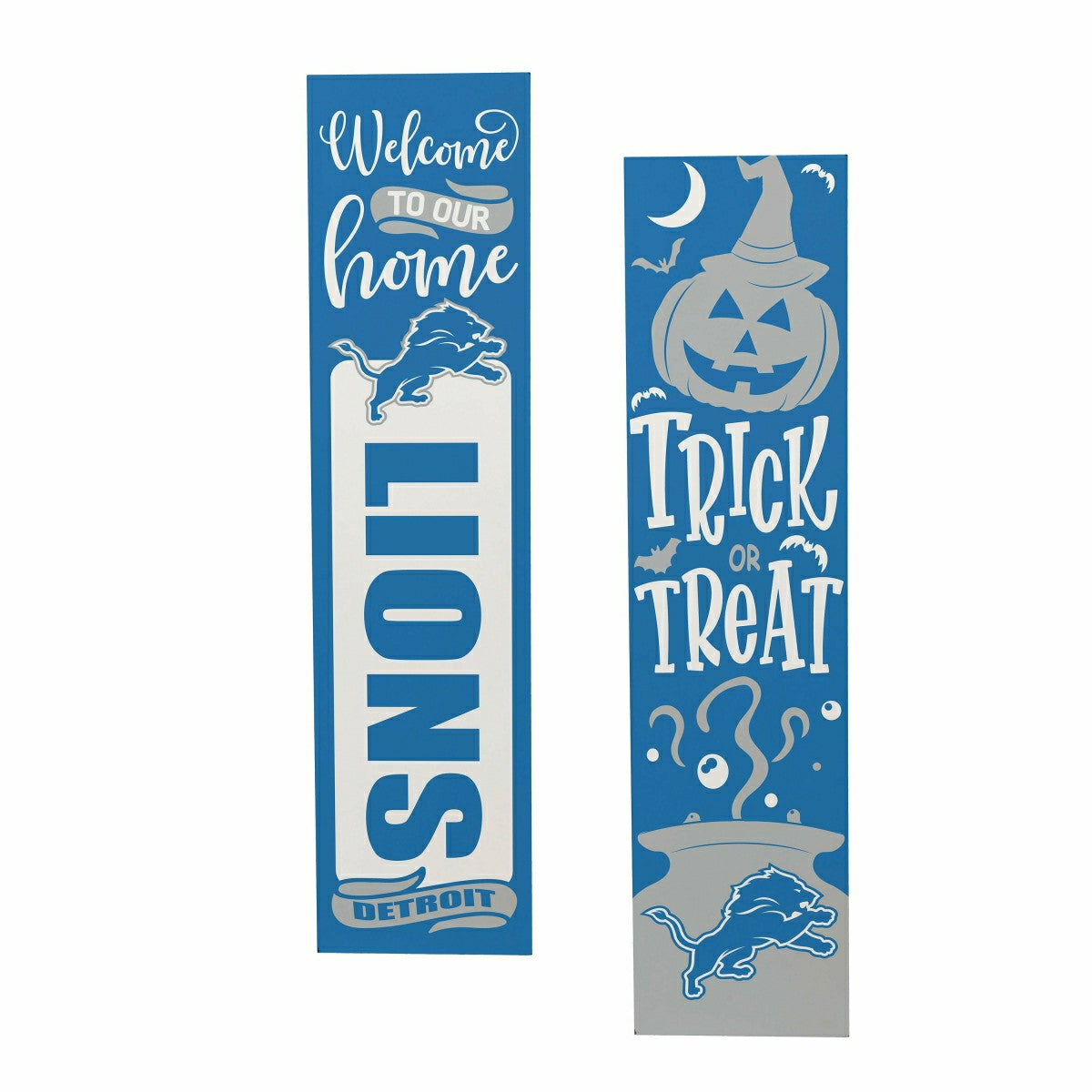 Detroit Lions 47" Double Sided Leaner, Halloween