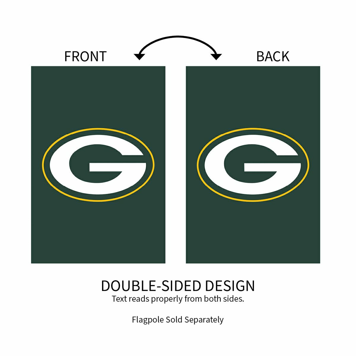 Green Bay Packers Applique House Flag