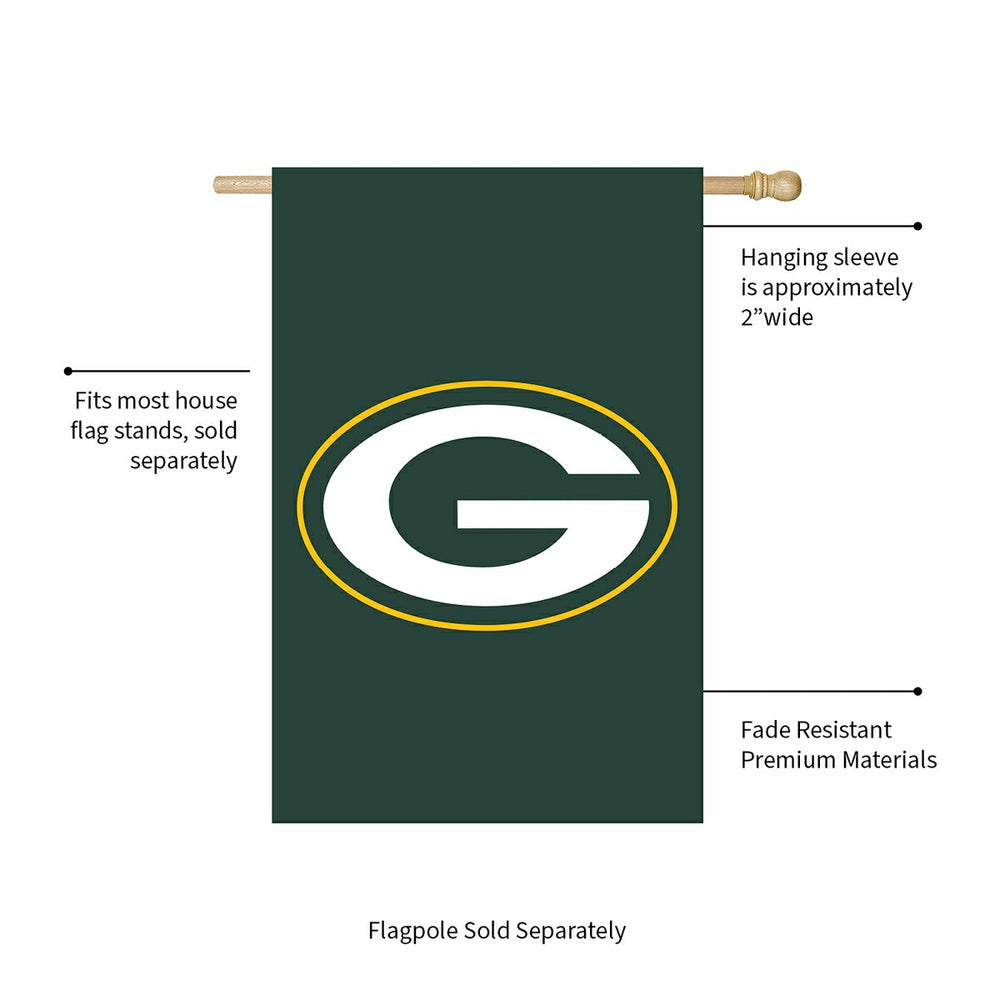 Green Bay Packers Applique House Flag