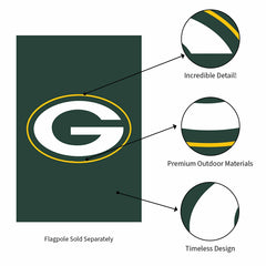 Green Bay Packers Applique House Flag