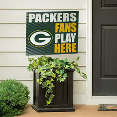 Green Bay Packers Coroplast Yard Sign "Fans Play Here"