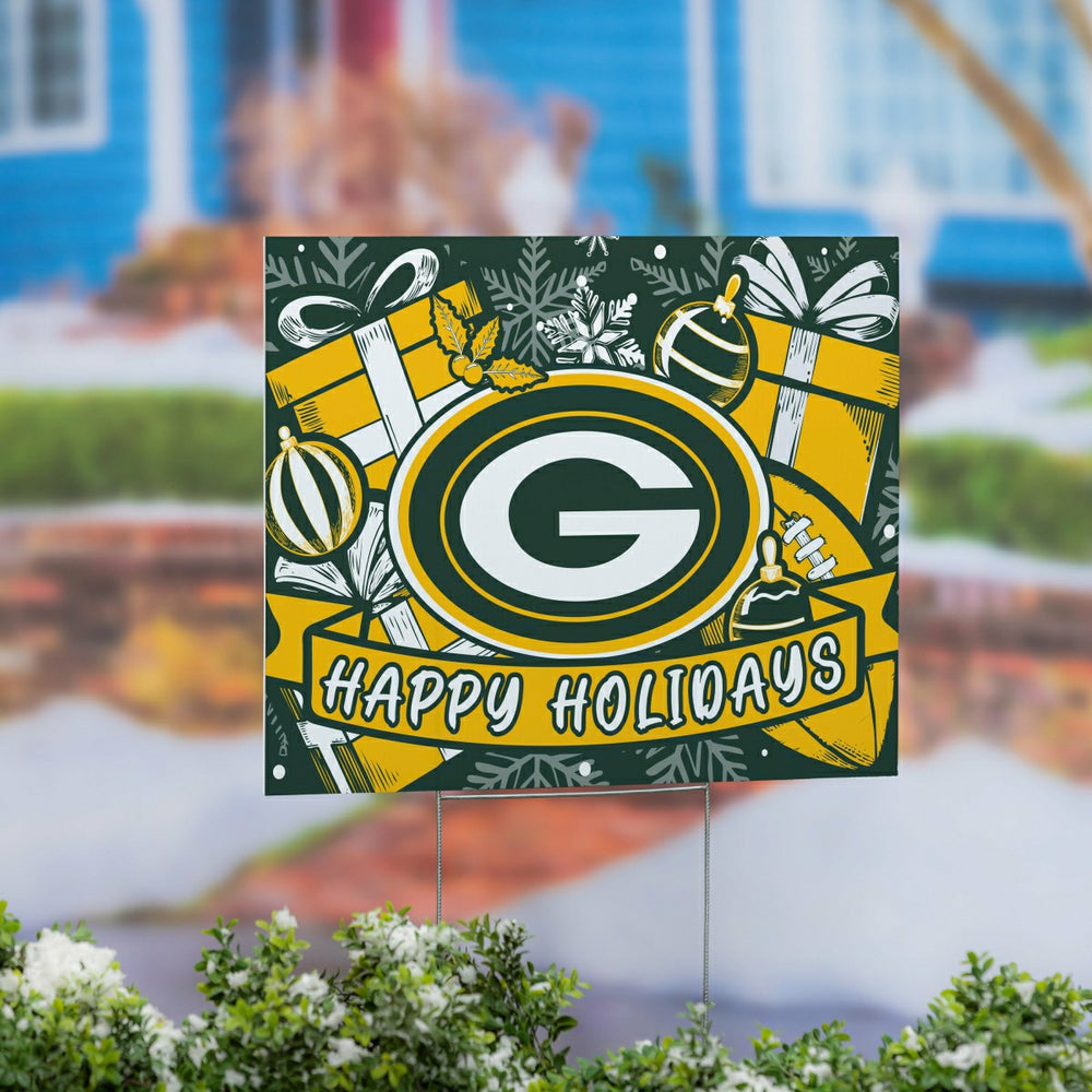 Green Bay Packers Yard Sign, Holiday