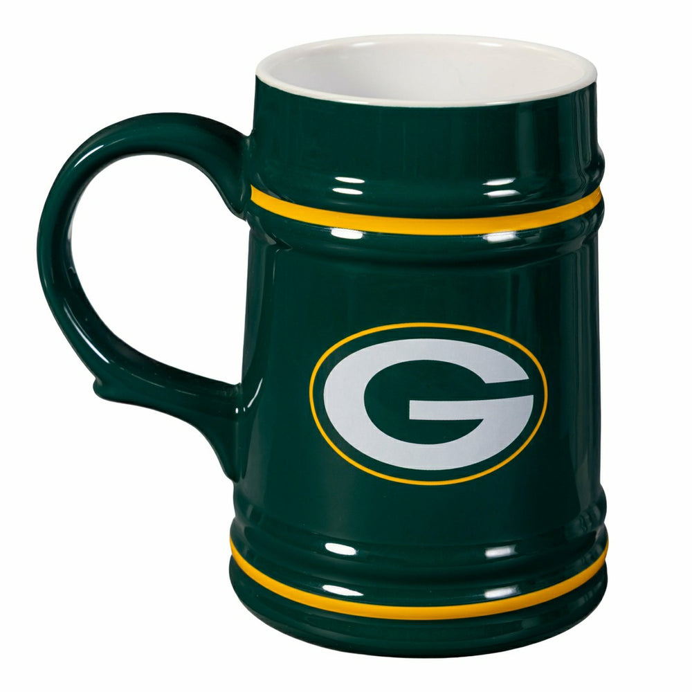 Green Bay Packers Ceramic Stein Cup, 24oz
