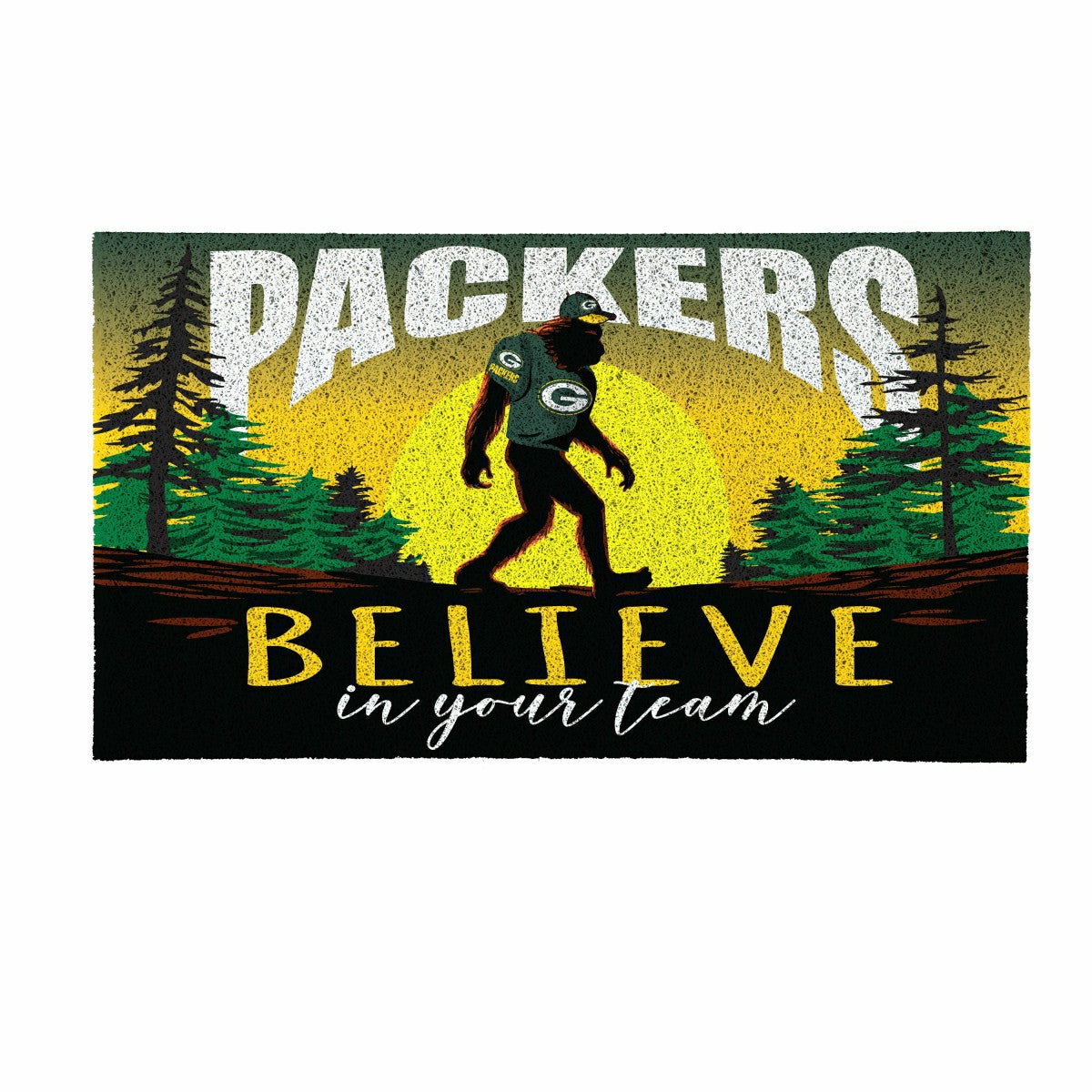 Green Bay Packers Bigfoot PVC Mat, 28"x16"