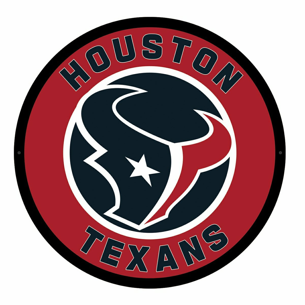 LED Wall Decor, Round, Houston Texans
