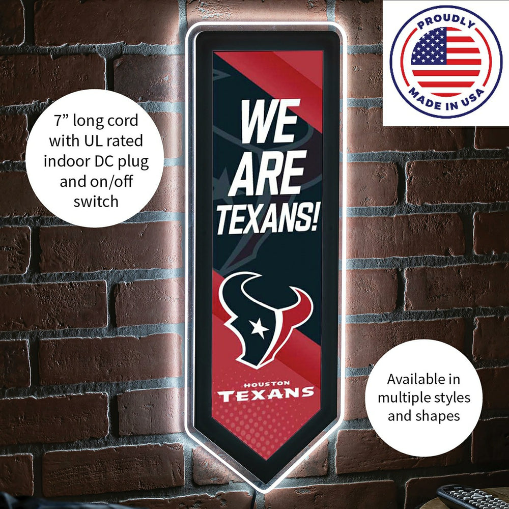 LED Wall Decor, Pennant, Houston Texans