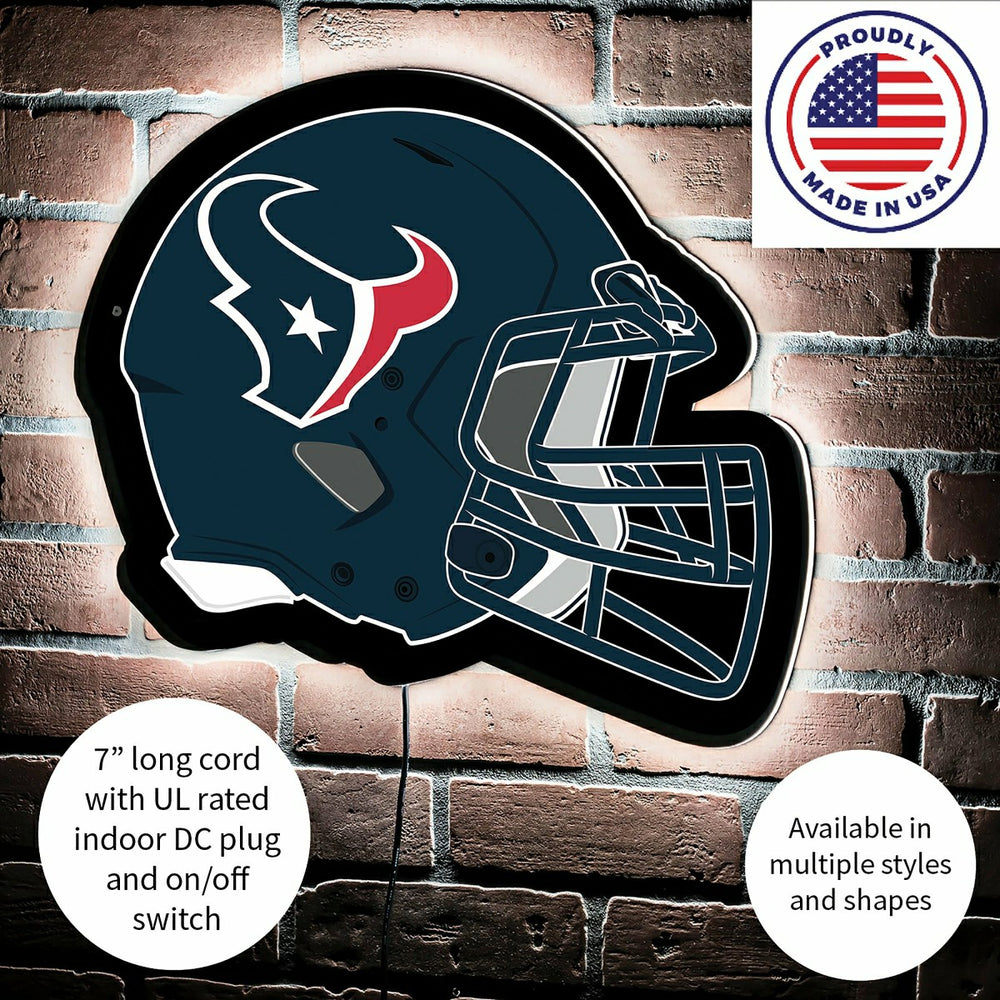 LED Wall Decor, Helmet, Houston Texans