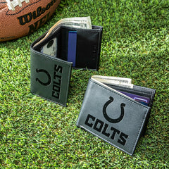 Indianapolis Colts, Bi-Fold and Tri-Fold Wallet Gift Set, Black