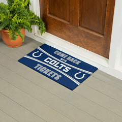 28" x 16" PVC Trapper Mat, Come Back with Tickets, Indianapolis Colts
