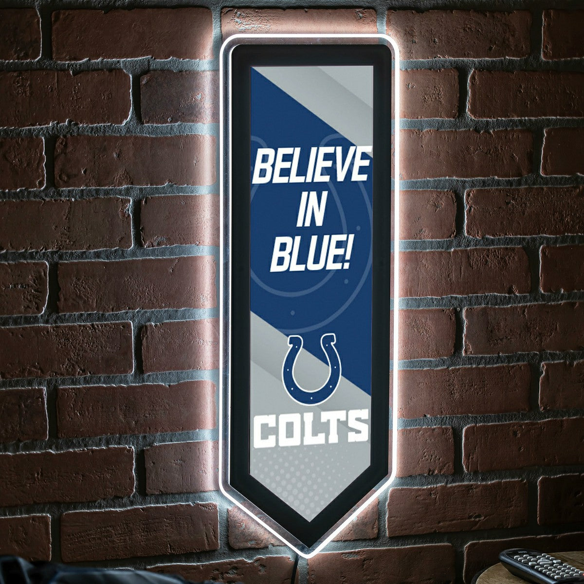 LED Wall Decor, Pennant, Indianapolis Colts