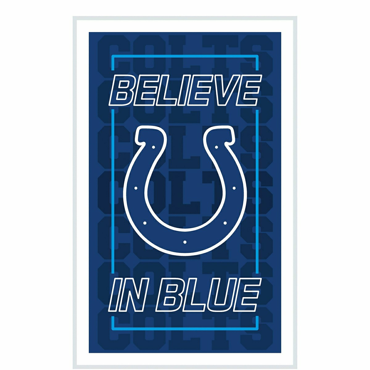 Indianapolis Colts NFL Football Rectangle Neolite LED Decor