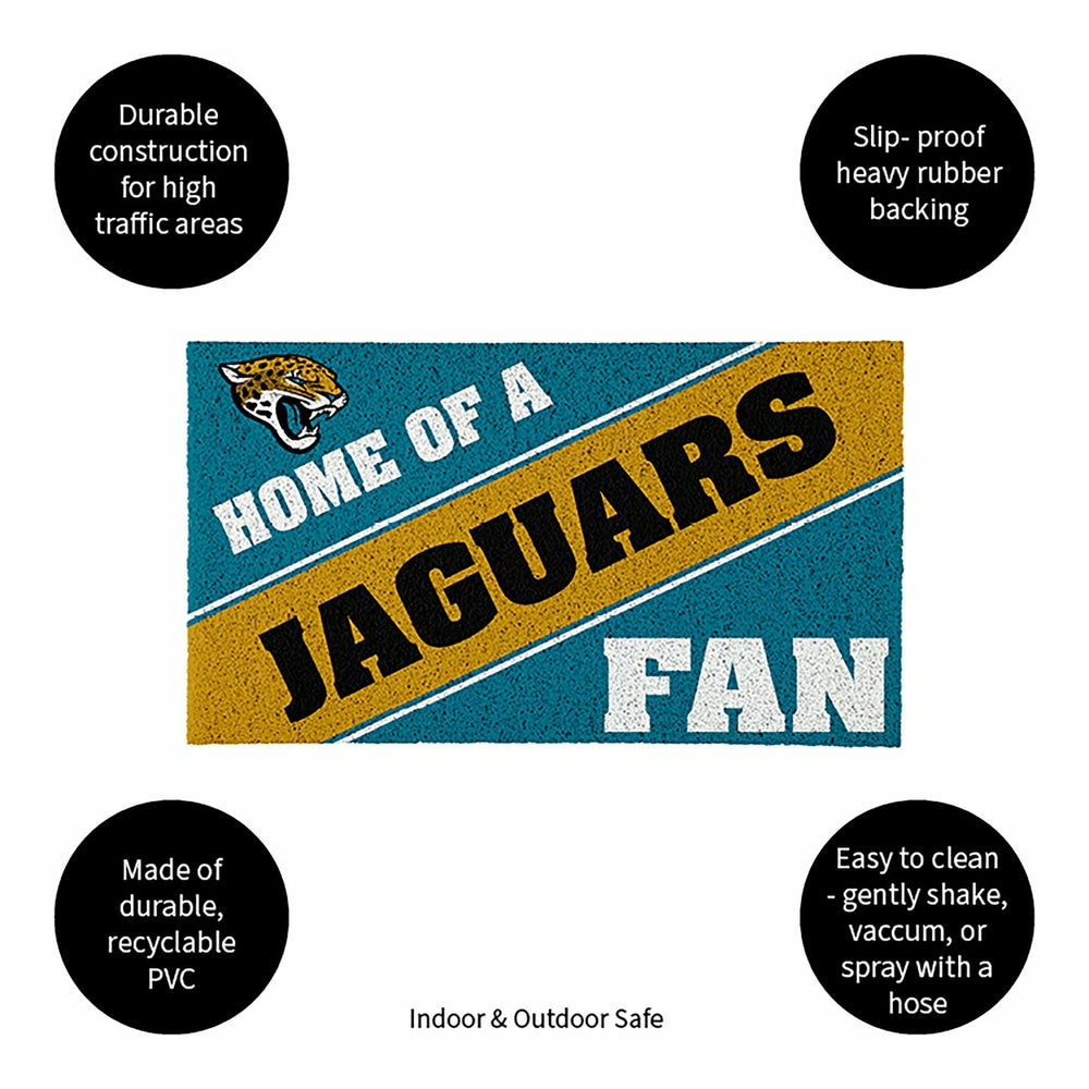 Jacksonville Jaguars, PVC Mat COLOR, Home of a Fan