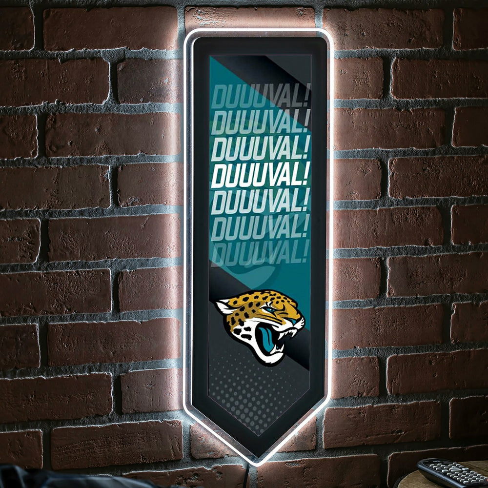 LED Wall Decor, Pennant, Jacksonville Jaguars