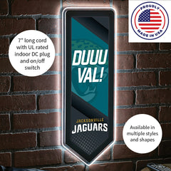 LED Wall Decor, Pennant, Jacksonville Jaguars