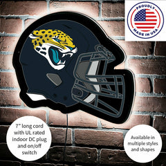 LED Wall Decor, Helmet, Jacksonville Jaguars